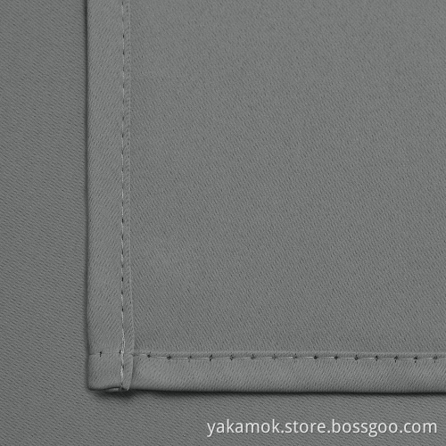 63 Inch Long Grey Blackout Curtains